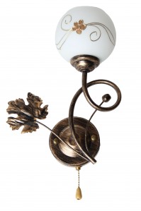 Настінне Бра SVLIGHT однолампове 74806/1 золото+чорний